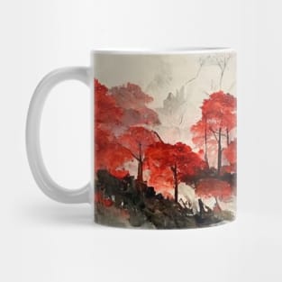 Red maple forest Mug